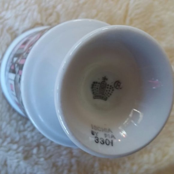 Pink Black White Abstract Coffee Mug Marked - Picture 2 of 5